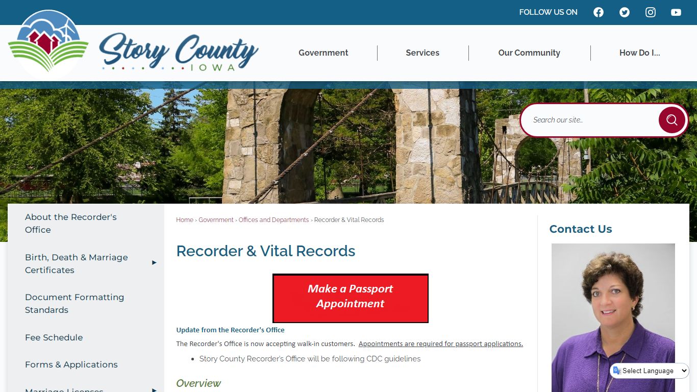 Recorder & Vital Records | Story County, IA - Official Website